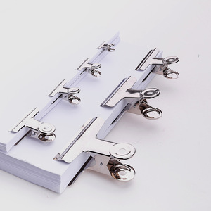 Deli <b>Binder</b> Clip Stainless Steel Metal Round Ticket Clip For <b>Folder</b> Book Exam Paper Holding Organizing Office Use - Product Image 1