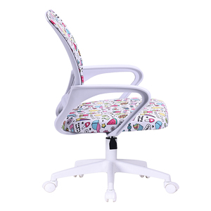 <span class=keywords><strong>Chaise</strong></span> <span class=keywords><strong>de</strong></span> <span class=keywords><strong>bureau</strong></span> moderne en maille imprimée colorée avec accoudoirs réglables, design ergonomique pour usage hôtelier, protection amovible - Product Image 3