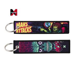 Porte-clés en tissu tissé <span class=keywords><strong>Mars</strong></span> Attacks, accessoire de film, vente en gros - Product Image 3