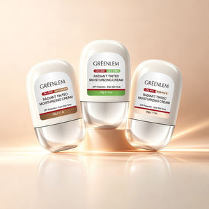 Crème Hydratante Teintée Éclatante pour le Visage au Collagène, Niacinamide, Vitamine C, Squalane et Acide Hyaluronique – Végane, Éclaircissante et Illuminatrice Quotidienne - Product Image 2
