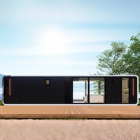 Maisonnette modulaire isolée et étanche de style moderne pour le glamping de luxe en éco-resort et l'hébergement Airbnb en plein air - Cabane Apple