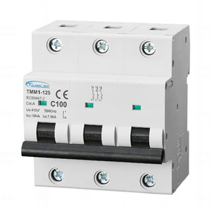 TMM1-125 3P 125A Interruptor de Circuito en Miniatura con Indicador de Voltaje DC, Tipo MCB, 125 Amperios, Precio Eléctrico - Product Image 1