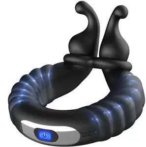 <span class=keywords><strong>Cartoon</strong></span> Slak Mannelijke Lock Fijne Ring 10 Vibratie Vertraagde Penisring Massage Masturbatie Seks Speelgoed voor Mannen - Product Image 1