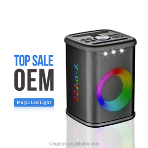 JBK-1408 Enceinte portable sans fil 30W avec 2 microphones sans fil, machine de karaoké, système de sonorisation LED RGB pour extérieur et fêtes - Product Image 3