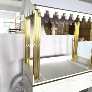 Factory New Design Collapsible Pvc Candy Cart Flower Candy bar Carts with Wheels for Wedding Children <strong>Christmas</strong> <strong>Decoration</strong> - Product Image 6