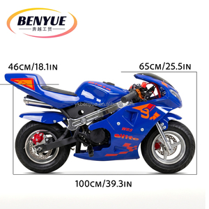 Minimoto <span class=keywords><strong>de</strong></span> Bolsillo <span class=keywords><strong>de</strong></span> 49cc para Niños, Motocicleta <span class=keywords><strong>de</strong></span> Gasolina <span class=keywords><strong>de</strong></span> <span class=keywords><strong>2</strong></span> <span class=keywords><strong>Tiempos</strong></span> con Rendimiento Estable - Product Image 2