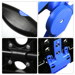 <span class=keywords><strong>Market</strong></span> Supermarket Store carrello della spesa pieghevole portatile carrelli della spesa carrello del negozio carrello della spesa a due strati - Product Image 3