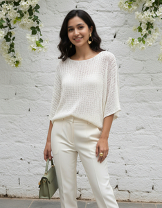 Haut en coton respirant pour femmes, léger, confortable, élégant, parfait pour les occasions décontractées, le bureau, les voyages et le quotidien - Product Image 3