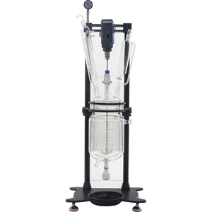 Reactor <span class=keywords><strong>de</strong></span> <span class=keywords><strong>Vidrio</strong></span> Encamisado (Olla <span class=keywords><strong>de</strong></span> Reacción) YUHUA con Motor, 220V, 5L <span class=keywords><strong>de</strong></span> Capacidad, <span class=keywords><strong>para</strong></span> Uso en <span class=keywords><strong>Laboratorio</strong></span>, Precio <span class=keywords><strong>de</strong></span> Fábrica - Product Image 1