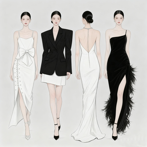 ODM/pakaian pesanan khusus, Logo Merek Buatan China, Desainer untuk Pesanan Kecil, Grosir Senior, Produsen Gaun Malam - Product Image 2