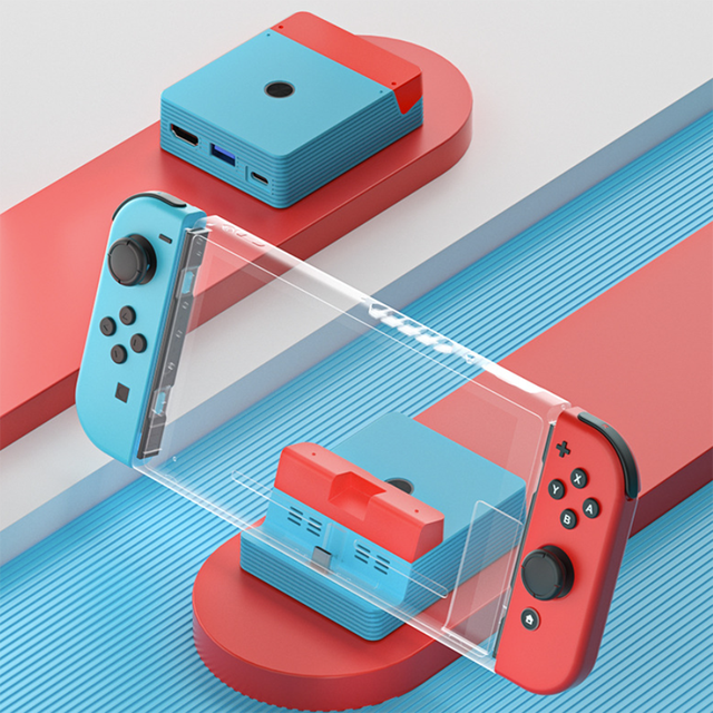 Portable TV Docking Station for Nintendo Switch Magnetic Charging Base for Switch OLED HD MI Video Converter Hub