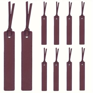 Marcapáginas de Cuero con Borla Grabable con Láser, Envío Rápido, Marcadores de Página Bonitos, Regalo de Aniversario Personalizado - Product Image 2