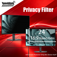 Verwijderbaar privacyfilter voor 23,8"24" pc's, anti-spionage, blauwlichtfilter voor Lenovo/HP/Dell/Asus desktopmonitoren