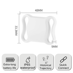 Traceur <span class=keywords><strong>GPS</strong></span> intelligent pour animaux de compagnie, étanche, localisateur en temps réel, WiFi, Bluetooth, collier pour chien et chat, localisateur mondial, application gratuite iOS Android - Product Image 2