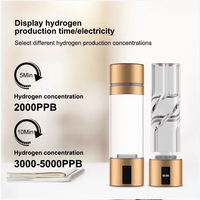 Bouteille d'eau hydrogénée 230 ml prête à être expédiée, fabricant de générateurs d'eau hydrogénée 5000PPB SPE PEM Tech en stock, vente en gros