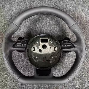 Volante de Cuero de Alta Calidad para <span class=keywords><strong>Audi</strong></span> Q3 <span class=keywords><strong>Q4</strong></span> Q5 Q7 Q8 R6 R8 S3 S4 S5 RS3 RS5 B8 B9 RS3 RS4 RS5 RS6 RSQ7 A4 A5 A6 A7 A8 - Product Image 1