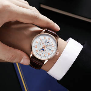 Nuevo Reloj de Pulsera de Cuarzo de Cuero para Hombre, Reloj Deportivo Luminoso a Prueba de Agua con Fecha, Relojes de Lujo para Hombre - Product Image 2