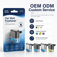 Ambientador Líquido para Coche con Clip de Ventilación, Personalizable con Logotipo, Aromaterapia con Evaporación Natural para Aire Acondicionado de Coche