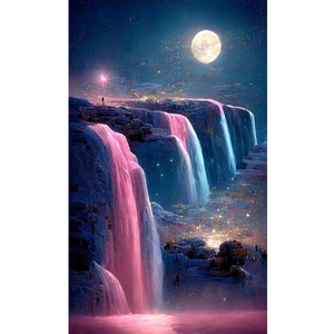 Kit de Peinture Diamant 5D Thème <span class=keywords><strong>Musique</strong></span> Nocturne, Toile Diamant Étoile, Tissu d'Art Diamant Rectangulaire Imprimé pour Adultes - Product Image 1