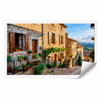 Impression sur toile polyester de paysage urbain européen, 70x40cm, sans cadre, peinture murale, affiche Giclée pour la décoration de la maison