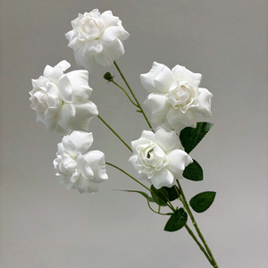 Fleurs artificielles en soie blanc laiteux imprimées en 3D, accessoires de photographie, décoration de mariage et de salle, vente en gros, style Instagram - Product Image 4