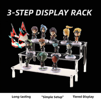 Présentoir moderne en acrylique transparent multi-usages pour figurines bijoux parfum nourriture
