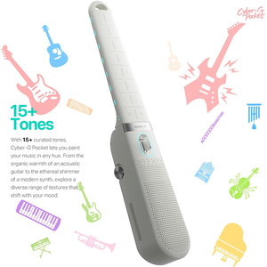 Guitare de poche <span class=keywords><strong>Enya</strong></span> CYBER-G avec 15 sons d'instruments et haut-parleur intégré, guitare intelligente pliable ultra-légère sans cordes - Product Image 5