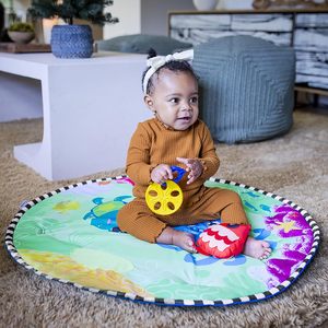 Sea Floor Explorers 2-en-1 <span class=keywords><strong>Tapis</strong></span> <span class=keywords><strong>d</strong></span>'<span class=keywords><strong>eau</strong></span> Jouets sensoriels Portable Tummy Time Mat Baby Activity Play Gym avec jouets suspendus - Product Image 5