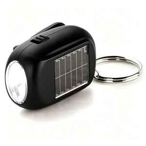 Lampe solaire Alecter, lampe torche à énergie solaire avec panneau solaire intégré et anneau métallique pour une utilisation en extérieur - Product Image 3