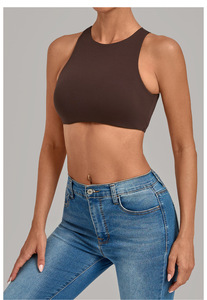 Sujetador deportivo transpirable para mujer, el más vendido, con logo personalizado, ideal para pilates, running, fitness al aire libre y gimnasio. - Product Image 2