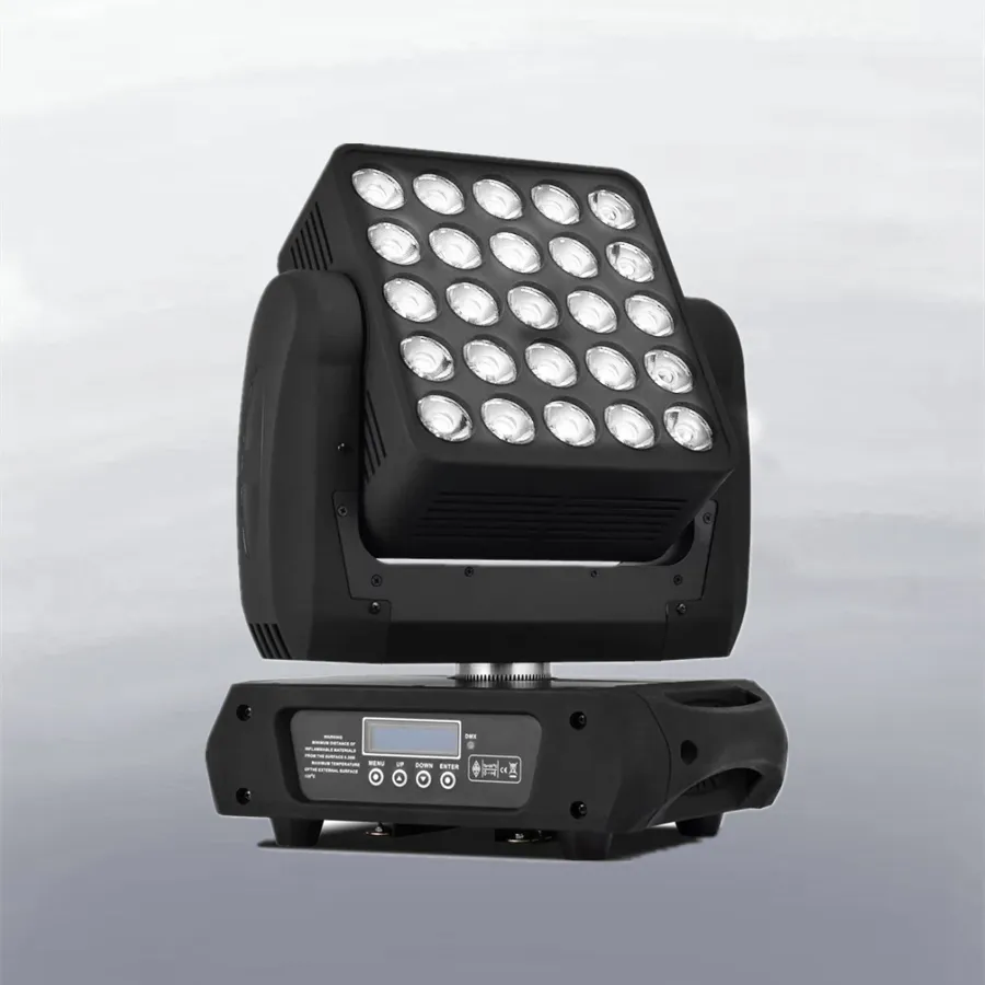 Led matrix lighting moving heads 25 pcs 12W RGBW LED moving head wash zoom effect illuminazione dj per TV studio