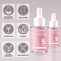 Suero Facial 5 en 1 de Marca Privada con Ácido Hialurónico, Vitamina C, E, Péptidos y Colágeno, Antienvejecimiento e Iluminador, en Existencia, Envío Rápido