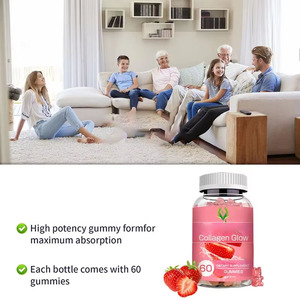 Gomitas de Colágeno Oem Odm con Vitaminas para Aclarar la Piel, Reducir Arrugas, Mejorar la Luminosidad, Gomitas con Sabor a Fresa - Product Image 5