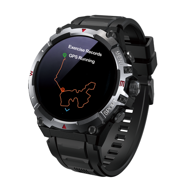 1.43'' AMOLED Smart Watch IP68 GPS Sports Sleep Monitor Fitness Tracker Call Dial Charging Cable Smartwatch for Fitness Sleep