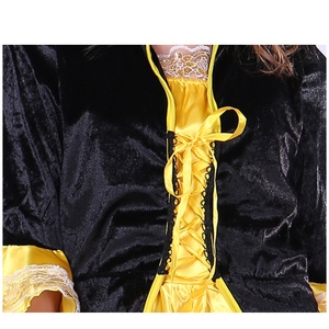 Disfraz <span class=keywords><strong>de</strong></span> Halloween, disfraz <span class=keywords><strong>de</strong></span> pirata para mujer adulta, vestido <span class=keywords><strong>de</strong></span> pirata dorado Noble para mujer, diseño elegante para fiesta - Product Image 5