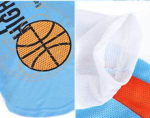 เสื้อสำหรับสุนัขพันธุ์ใหญ่พิเศษ,เสื้อพิบูลส์พิมพ์ลายบาสเก็ตบอลสำหรับเด็กชายและเด็กหญิง - Product Image 5