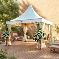 Gazebo en aluminium imperméable à toit haut | Tente Pagode | Mariage en plein air | Exposition | Festival | Tente de réception pour événements de jardin