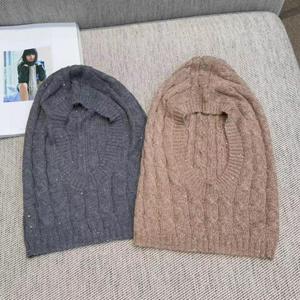 <span class=keywords><strong>Pull</strong></span> en tricot à <span class=keywords><strong>manches</strong></span> longues torsadé à paillettes décontracté pour femmes <span class=keywords><strong>avec</strong></span> capuche amovible en polyester - Product Image 4