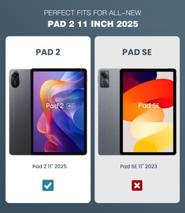 小米红米垫2平板电脑超薄轻质支架硬后壳保护套 - Product Image 2