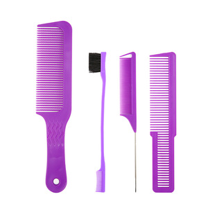 Ensemble d'outils de coiffure Playboy, peigne en plastique avec brosse et peigne à queue pour usage en salon - Product Image 1