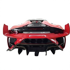ชุดแต่งตัวถังรถยนต์ Ferrari SF90 รุ่น M Series คาร์บอนไฟเบอร์ กันชนหน้า กันชนหลัง สเกิร์ตข้าง สปอยเลอร์หลัง ช่องระบายอากาศบังโคลน - Product Image 6