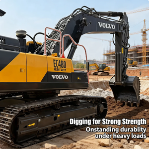 Nouvelle pelle sur chenilles Volvo EC480 d'occasion 2024, 48 tonnes, avec pompe hydraulique Kawasaki, excavatrice EC480B, location EC380 400 450 210 240 - Product Image 3