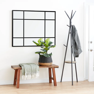 SWT surdimensionné <span class=keywords><strong>noir</strong></span> corps complet dressing fenêtre volet miroir Art déco pour <span class=keywords><strong>salle</strong></span> <span class=keywords><strong>de</strong></span> <span class=keywords><strong>bain</strong></span> support miroir ovale arc maison mur décoratif - Product Image 4