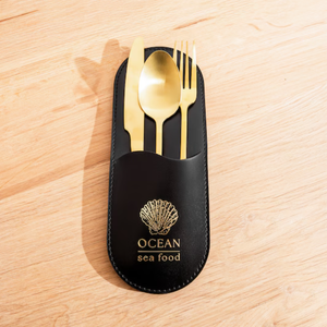Voyage <span class=keywords><strong>Couverts</strong></span> Sac Restaurant <span class=keywords><strong>Couverts</strong></span> Titulaire Bureau En Cuir PU Couteau et Fourchette Ensemble Organisateur <span class=keywords><strong>Couverts</strong></span> Pochette Cas - Product Image 1