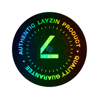 Etiqueta Adhesiva Personalizada con Holograma 3D Impreso con Láser, Vinilo Resistente al Agua y a los Rayos UV, Etiqueta Luminosa de Color Holográfico