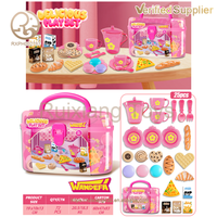 Vente en gros de jouets préscolaires pour enfants Jeux multijoueurs avec ustensiles de cuisine et boîtes de rangement pour desserts Jeux de rôle
