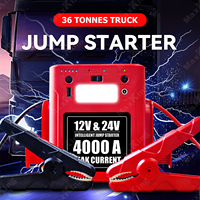 Démarreur universel 56000mAh 12V/24V pour camions lourds, bus, excavatrices, bateaux, équipements agricoles, kit d'urgence