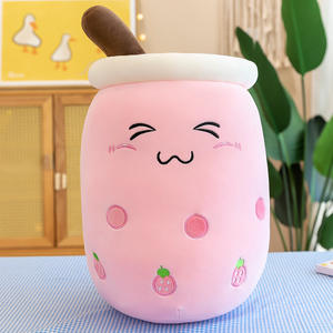 Squishy Bubble Tea en peluche oreiller mignon thé au lait Adorable câlin oreiller en peluche Boba peluches - Product Image 3