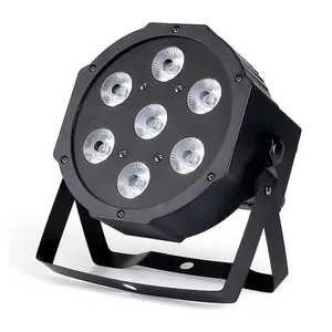 High Quality LED Uplights 7x18W 6In1 Rgbwa+uv Stage Light Plastic DJ lights LED Par Light