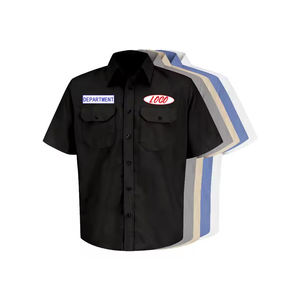 Uniforme de ropa de trabajo duradero y flexible para uniformes de Construcción y Minería y ropa de trabajo de disfraces con cuello vuelto multibolsillos - Product Image 1